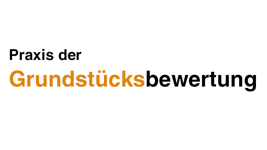 Logo Praxis der Grundstücksbewertung