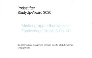 StudyUP-Award 2020 - Fachverlage stiften Preis für Abschlussarbeit StudyUP-Award 2020 - Fachverlage stiften Preis für Abschlussarbeit