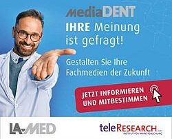 mediaDENT – Untersuchung des Informations- und Kommunikationsverhaltens im zahnmedizinischen und zahntechnischen Berufsalltag mediaDENT – Untersuchung des Informations- und Kommunikationsverhaltens im zahnmedizinischen und zahntechnischen Berufsalltag